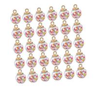 Alipis 40 Pièces Mini Sequin Balls Pendants DIY Making Accessory Star Charms For Christmas Decorations And Home Décor