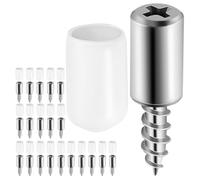 Alipis 40 Pièces Self-tapping Shelf Pins With Protective Plastic Sleeve Manganese Steel Support Pegs For Cabinets Bookcases Closets Easy Installation High Load Capacity Anti-slip Design