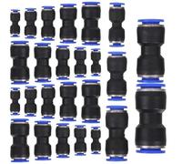 Alipis 40 Raccords Pneumatiques à Connexion Rapide en Plastique Connecteurs Droits 5/32-1/2 Pouce Kit 40 Pièces Mallette de Rangement pour Compresseur d'Air et Tuyaux Pneumatiques