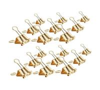 Alipis 42 pièces Pince Papier Longue Queue Dorée Mix Clips Métal Multifonction pour Bureau École Organisation Documents