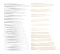 Alipis 44 Pièces Faux Ongles à Couverture Complète en Plastique pour Salon de Beauté, Forme, Design Élégant, Personnalisables, pour Usage DIY à Domicile ou Banquet