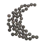 Alipis 45 Pièces Perles de Pyrite Rondes à Grand Trou pour Fabrication de Bijoux Perles Pierre Naturelle pour Bracelets et Colliers DIY