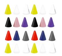 Alipis 45 pièces Silicone Stylus Pen Nibs Cover Set Compatible With Apple Pencil Non-slip Lightweight Replacement Tips For Smooth Writing And Drawing