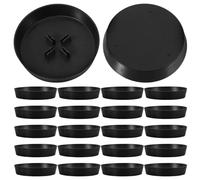 Alipis 48 Pièces Socle Rond pour Sapin de Noël en Papier, Support Stable | Plateau en Plastique, Affichage Sécurisé et Peu Encombrant, Décor Festif Minimaliste pour Arbre Miniature