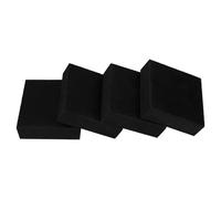 Alipis 4pcs Blocs de Caoutchouc Anti-vibrations Noirs pour Tapis de Course Bruit et Absorption des Chocs pour Équipement de Sport