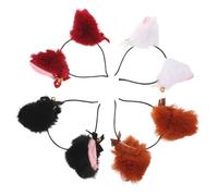 Alipis 4pièces Serre-tête Oreilles De Renard Peluche Bandeau Kawaii Avec Grelots Pour Halloween Et Fêtes Accessoire De Déguisement Pour Adultes Et Garçon Fille