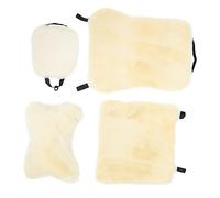 Alipis 4Pièces Winter Plush Car Seat Cushion Set Driver And Passenger Seat Covers Soft Thick Warm Cushions For Comfortable Driving Experience