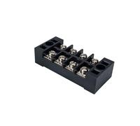 Alipis 5 ensembles Kit de Bornes à Vis Double Rangée Positions Noir Barrette de Connexion Électrique Isolée avec Fixation par Vis Bornier Terminal Compact pour Distribution Alimentation