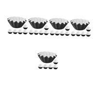 Alipis 5 Ensembles Parfum Fond Chauffe-Cire De Bougie Moules À Muffins Non Blanchis Cachet De Cire Recharges Ampoule Brûleur À Cire Pot Papier Couché 210gpet 50 Pièces * 5