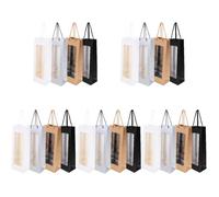 Alipis 5 Ensembles Pochette Sachet Scellable pour De Bouteille Porte Bouteille Range Bouteille Porte-Bouteille avec Poignée À Vin en Feutre 4 Pièces * 5