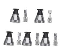 Alipis 5 Ensembles Tuyau D'échappement avec Soupape De Limitation De Pression Jauge Accessoires Autocuiseurs Batterie De Cuisine Partie Double Drain Pot Planche Acier Inoxydable