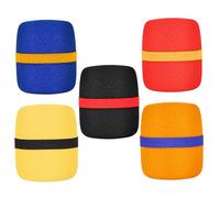 Alipis 5 pièces Bonnette Mousse Microphone Pare-brise Antivent Colorée Protection pour Studio Scène Ktv