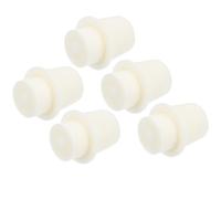 Alipis 5 Pièces Bouchon de Flacon Erlenmeyer Bouchon pour Flacon Erlenmeyer en Silicone Blanc, pour Tube à Essai et Matériel de Laboratoire, Usage Laboratoire et Expérience