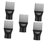 Alipis 5 pièces Embout Peigne Sèche-cheveux Plat Accessoire Coiffure Antifrizz pour Usage Domestique et Salon