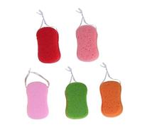 Alipis 5 pièces Éponge Bain Exfoliante Éponges Corps Résistantes pour Nettoyant Doux et Tonifiant pour Peau Bras Jambes Dos