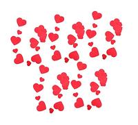 Alipis 5 pièces Guirlande de Cœurs Papier Rouge Décoration Suspendue Amour pour Mariage Anniversaire et Saint Valentin Bannière Festive et Romantique