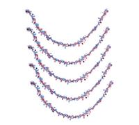 Alipis 5 pièces Guirlande Scintillante Patriotique Métalliques Rouge Blanc Bleu Décoration Suspendue pour Fête et Facile à Installer Ambiance Festive Américaine