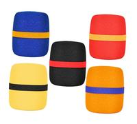 Alipis 5 pièces Housses Mousse pour Microphone Pare-brise Protection Anti-vent et Anti-salive Accessoires Pratiques pour Micro Standard Couleurs Assorties Faciles à Installer et Durables