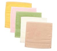 Alipis 5 Pièces Lingettes Réutilisables Pour Douche Lot De Serviettes Pour Mains Et Visage Adaptées Peau Délicate De Garçon Fille Garçons Et Filles