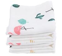 Alipis 5 Pièces Mouchoirs Débarbouillettes Nouveau-né Serviette Cheveux Serviette De Bain De Bave Pour Bébé Prendre Un Bain De Bébé Petite Pour Le Visage
