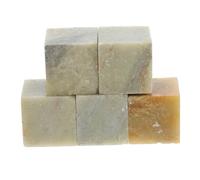 Alipis 5 pièces Pierre à Tampon Qingtian Vierge pour Calligraphie et Gravure Kit de Pierres Carrées pour Artistes et Amateurs de Gravure Chinoise