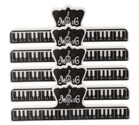 Alipis 5 pièces Pince Partition Musique Abs Lot de Clips pour Partition Piano Portable avec Forte Prise Accessoire Musicien