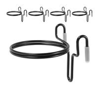 Alipis 5 Pièces Porte-gobelet à Eau pour Panier d'achat Porte-Bouteille Support de Bouteille Porte-gobelet Suspendu pour Voiture détenteur de la Tasse Acier Carbone Black Réutilisable