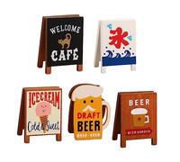 Alipis 5 Pièces Porte-Notes Autocollantes en Bois Trombones Photo Imprime Un Clip Photo Pinces de Fixation Mini Pinces en Bois Mini Pinces Photo en Bois Clip Photo du Festival Pince Photo