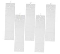 Alipis 5 pièces Sac Rangement Perruque Transparent PVC Étanche avec Crochet Housse Suspendue Résistante pour Extensions Cheveux Organiseur Voyage et Protection Anti-poussière