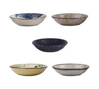 Alipis 5 pièces Set de Assiettes à Sauce Céramique Vintage Petits Plats pour Apéritifs et Assaisonnements et Lisse pour Restaurant et Usage Domestique