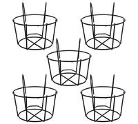 Alipis 5 Pièces Support Suspendu pour Jardinière de Balcon Ronde 10, 2x7