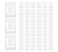 Alipis 50 clips de limitation d'angle de charnière en plastique - Limiteurs d'angle de charnière pour porte de placard - Adaptateur de butée de porte - Clip de butée de robuste pour