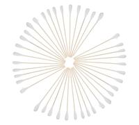 Alipis 50 Pièces Applicateur de Cotons-tiges en Bois à Tête Extra Large, Cotons-tiges pour le Nettoyage des Animaux Domestiques, Flexible, Forte Absorption