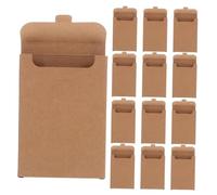 Alipis 50 Pièces Boîte de Rangement Carton Kraft Épais pour Cartes et Documents Boîte Enveloppes Multifonctionnelle pour Photos Cartes et Protection et Transport Sécurisé