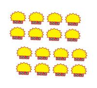 Alipis 50 pièces Étiquettes Prix Vente Autocollants Publicitaires Vierges pour Commerce Magasins Supermarchés Papier Lisse Facile à Écrire Réutilisables et Pratiques