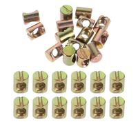 Alipis 50 Pièces Kit de Remplacement de Quincaillerie pour Berceau Bébé Écrous de Barillet en Croix en Métal Doré, Installation Facile et Sécurité Renforcée pour Meubles
