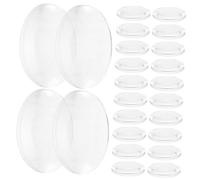 Alipis 50 pièces Lentilles Convexes Transparentes Lentilles Optiques Double Face pour Enseignement Physique et Projets DIY