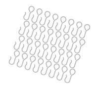 Alipis 50 pièces Lot de Crochets Métal Robustes pour Housse Siège Auto Fixation Rapide et Facile Crochets S Résistants pour Organiser Arrière de Siège Voiture