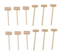 Alipis 50 pièces Lot de Mini Marteaux Résistants pour Gâteaux et Multifonctions Marteaux pour Crabe Couleur Naturelle Poignées Longues Ergonomiques
