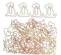 Alipis 50 pièces Lot de Trombones Papier Décoratifs Chiens Mignons Multicolores pour Bureau École Marque-pages Pratiques et Résistants