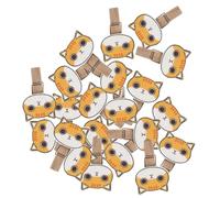 Alipis 50 pièces Pinces Photo Bois à Thème Chat Clips Décoratifs Adorables pour Maison Supports Polyvalents pour Photos Notes et Décorations Murales Couleur Aléatoire Couleur Aléatoire