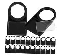 Alipis 50 pièces Plaque Identification pour Bouton Poussoir Ouverture Remplacement Plastique pour Signalisation Électrique pour Panneaux de Industriel et Commercial