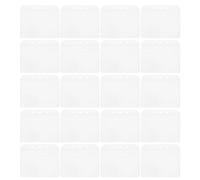 Alipis 50 pièces Porte-badge Étanche PVC Transparent Lot de Porte-cartes Identité Horizontal Protection Légère et Compacte pour Étudiants Employés et Professionnels