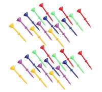 Alipis 50 pièces Tee de Golf Plastique Résistant et Remplaçable Support Balles Portable pour Débutants et Pros Accessoires Golf Polyvalents pour Entraînement et Compétition Couleurs