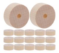 Alipis 50 Roues en Bois Brut Rondes pour Maquettes de Voitures Artisanales Diamètre 25 MM Épaisseur 10 MM Trou Central 5 MM Matériau Naturel Non Traité pour Bricolage Créatif et