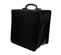 Alipis 500 Paquet de CD boites de stockage chargeur Portefeuille film Porte-CD en cuir PU Organisateur de DVD en cuir PU classeur dvd avec rangement livret liant à disque Polyester Black