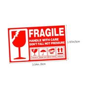 Alipis 500 pièces Autocollants Fragile et Étiquettes Expédition Auto-adhésives Résistantes pour Colis Fragiles Stickers Caution Handle With Care pour Protection et Livraison Sécurisée