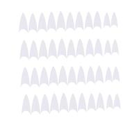 Alipis 500 pièces Conseils Ongles Transparente Pointues Faux Ongles Résistants pour Salon et Usage Domestique