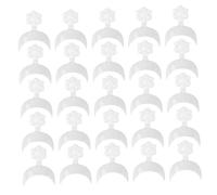 Alipis 500 pièces Faux Ongles Artificiels Abs Blancs Conseils de Manucure Lune Créatifs Résistants et Faciles à Façonner pour Nail Art Femme et Fille