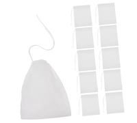 Alipis 500 Pièces Reusable Muslin Spice Bags Drawstring Filter Sachets For Loose Leaf Tea Brewing Soup Stock And Herb Steeping